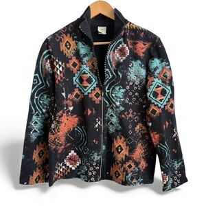 Jess & Jane  Zip Jacket Southwestern Artwear – Made in USA  MEDIUM
